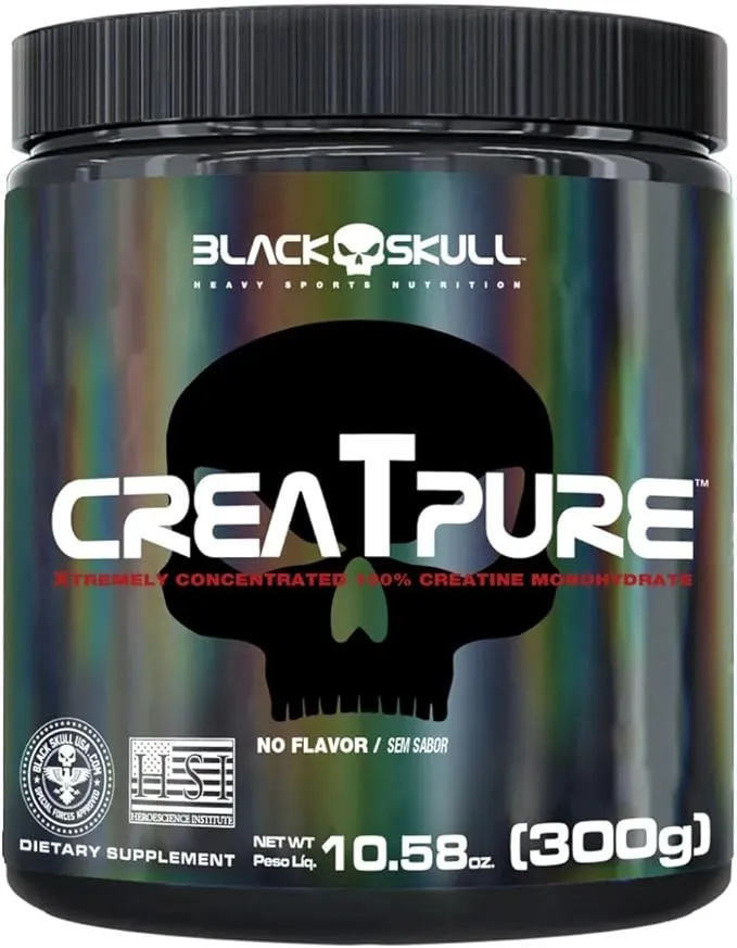 Pote Black Skull CreatPure Creatina Creapure 150g